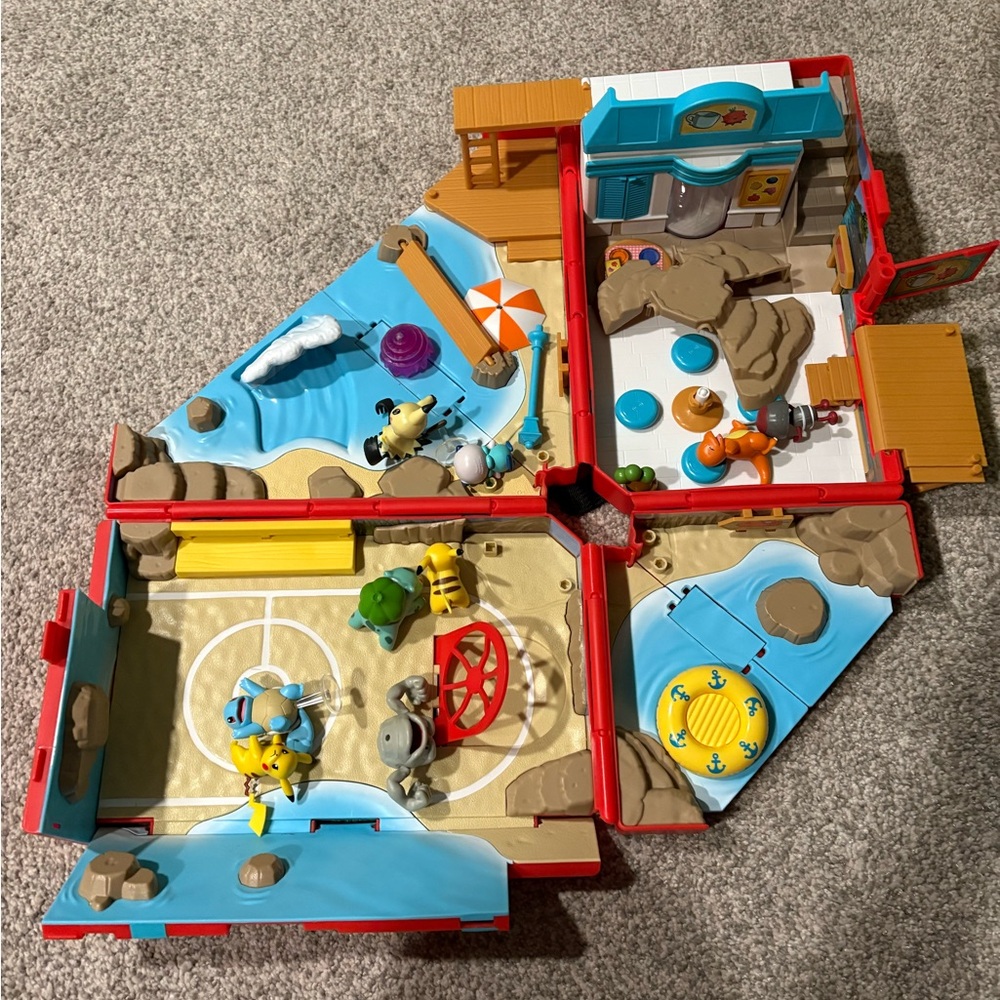 Pokemon Adventure Playset with Red and Blue Features